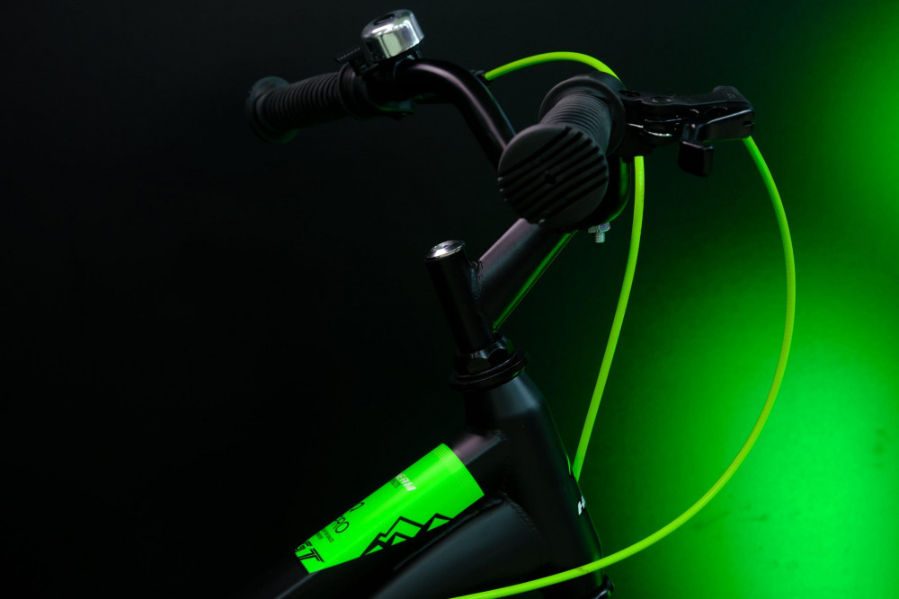 HEAM 18 FATBOY Disk Матовый Чёрный/Зелёный